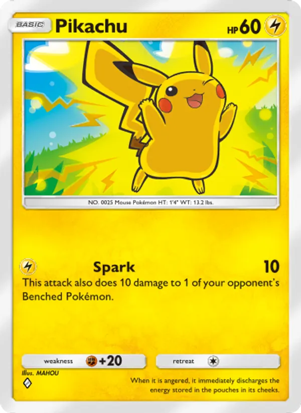 Pikachu - Triumphant Light Pokemon Card