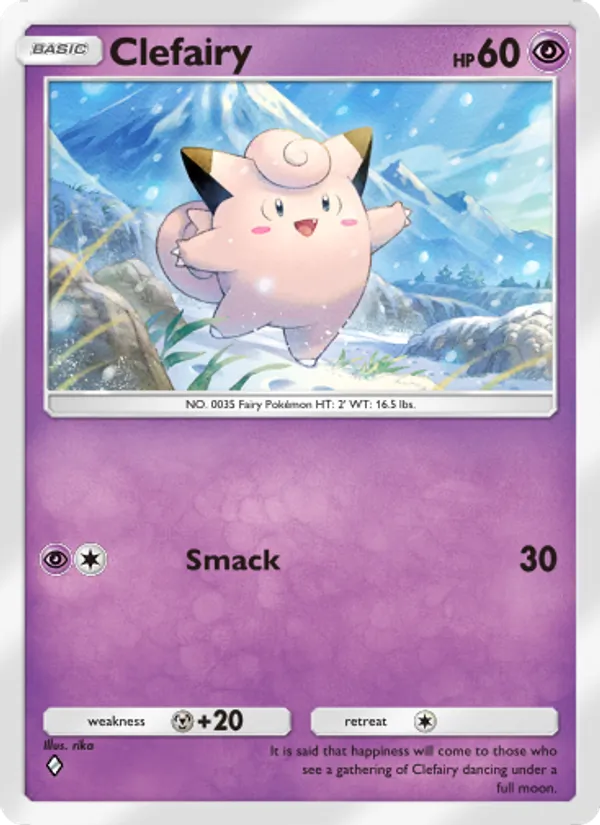 Clefairy - Triumphant Light Pokemon Card