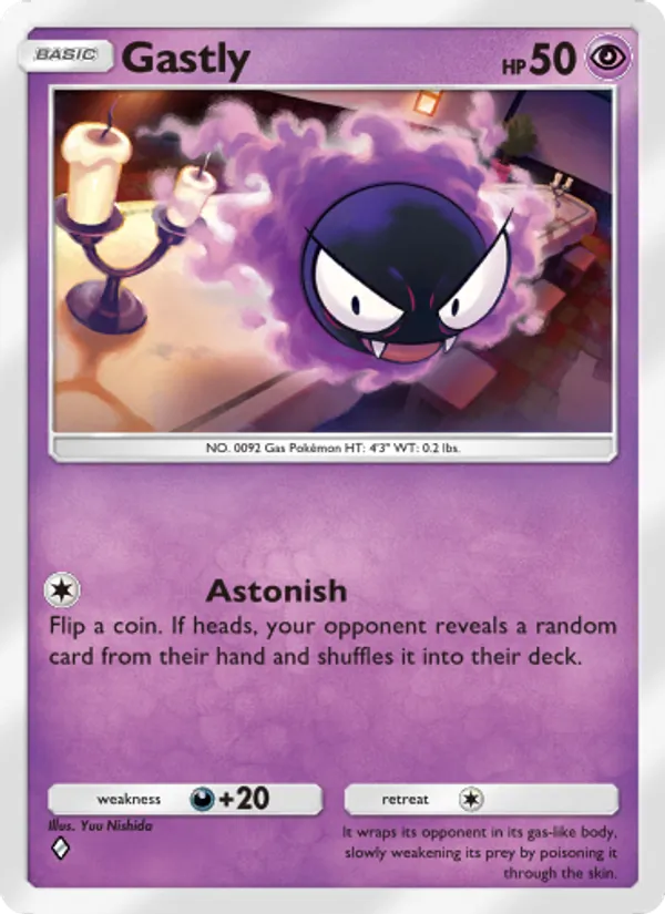 Gastly - Triumphant Light Pokemon Card