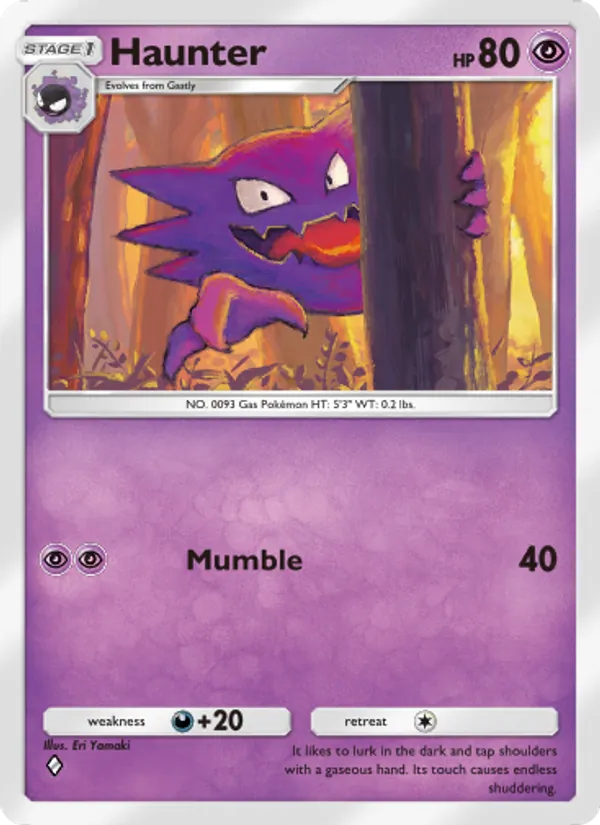 Haunter - Triumphant Light Pokemon Card