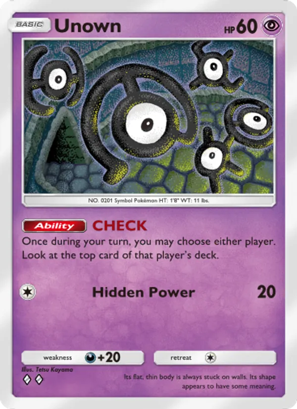 Unown - Triumphant Light Pokemon Card