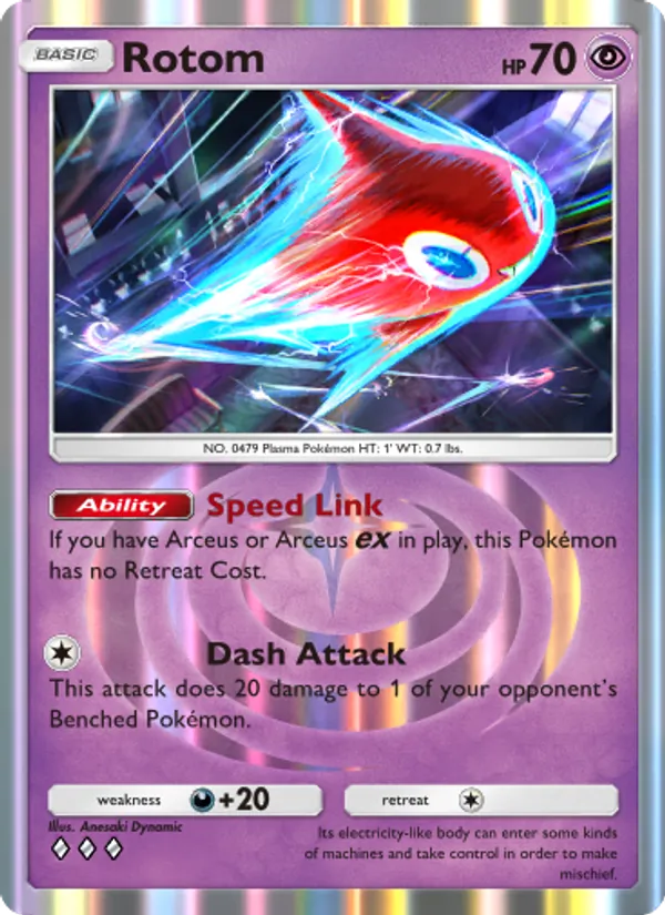 Rotom - Triumphant Light Pokemon Card