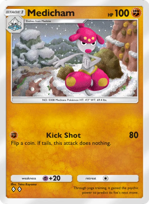 Medicham - Triumphant Light Pokemon Card