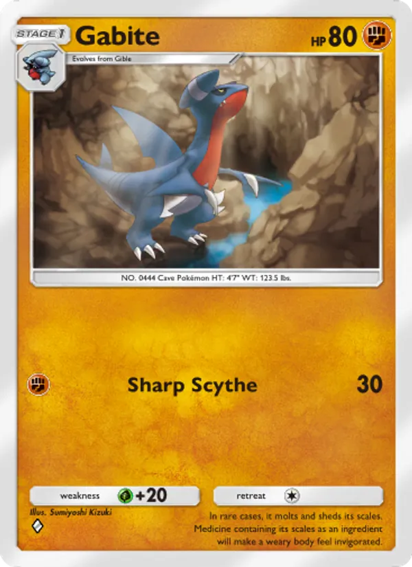 Gabite - Triumphant Light Pokemon Card