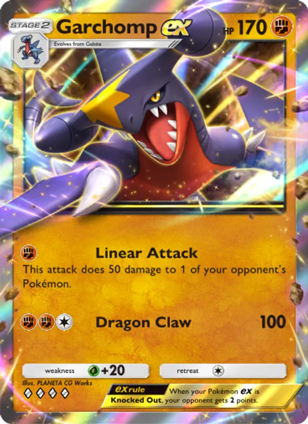 Garchomp ex - Triumphant Light Pokemon Card