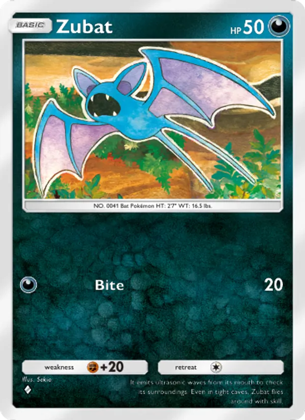 Zubat - Triumphant Light Pokemon Card
