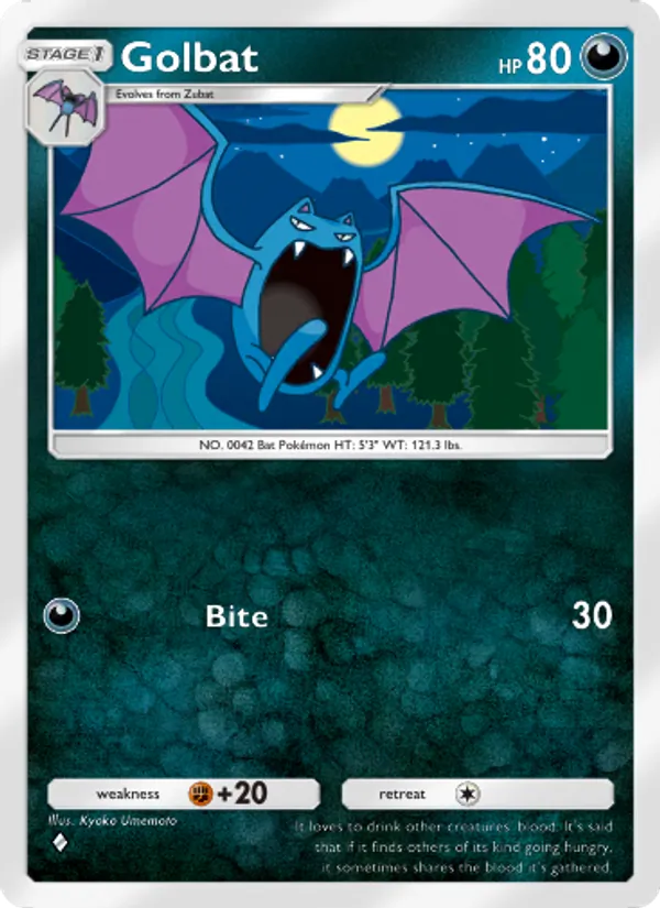 Golbat - Triumphant Light Pokemon Card