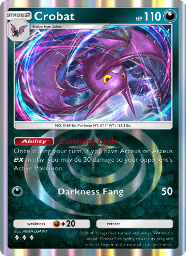 Crobat - Triumphant Light Pokemon Card