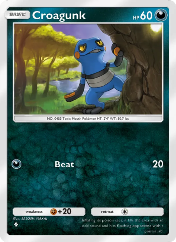 Croagunk - Triumphant Light Pokemon Card