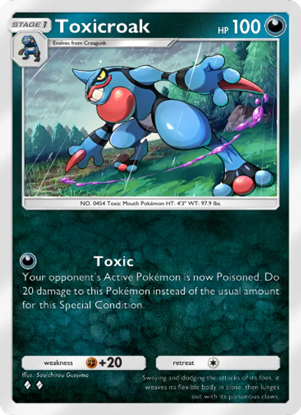 Toxicroak - Triumphant Light Pokemon Card