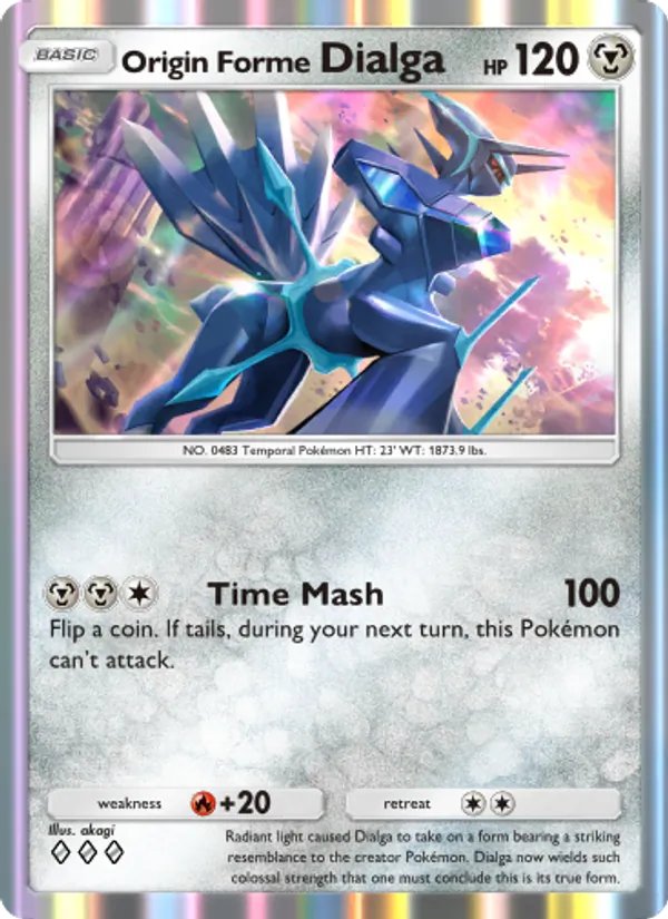 Origin Forme Dialga - Triumphant Light Pokemon Card