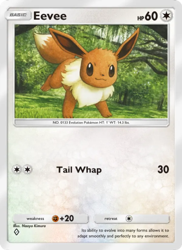 Eevee - Triumphant Light Pokemon Card