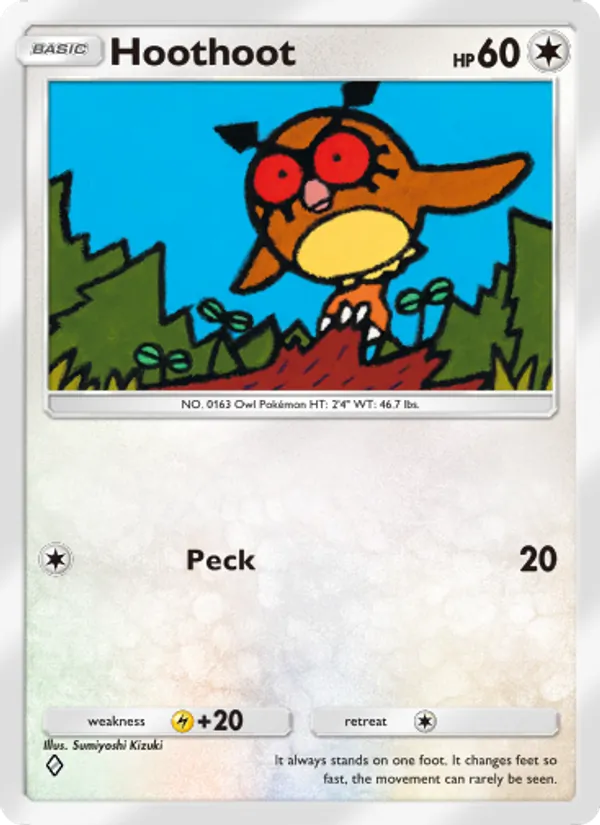 Hoothoot - Triumphant Light Pokemon Card