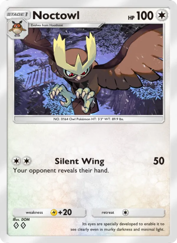 Noctowl - Triumphant Light Pokemon Card