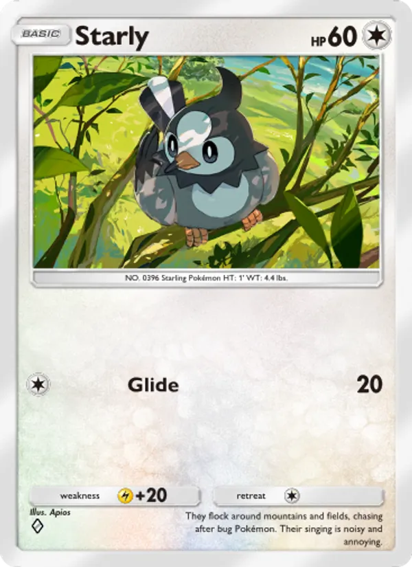 Starly - Triumphant Light Pokemon Card