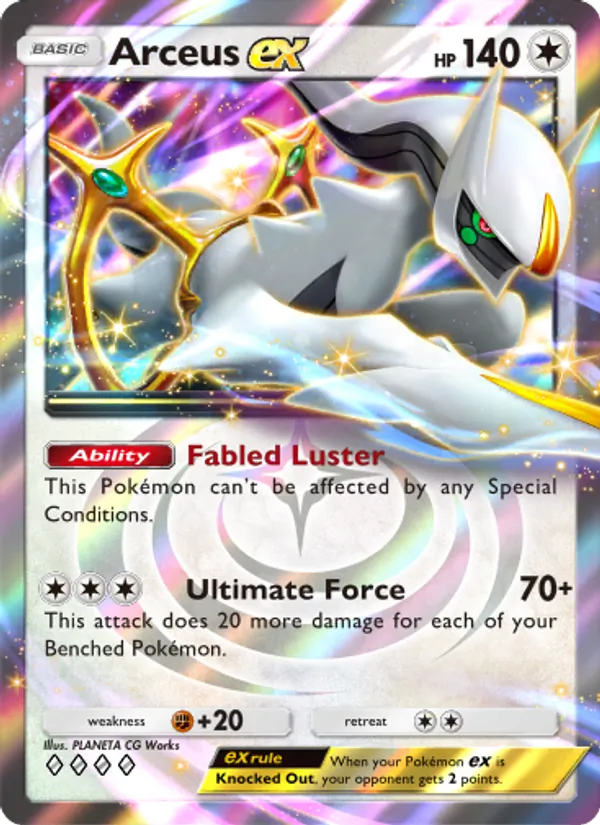 Arceus ex - Triumphant Light Pokemon Card