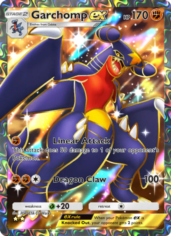 Garchomp ex - Triumphant Light Pokemon Card