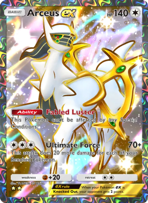 Arceus ex - Triumphant Light Pokemon Card