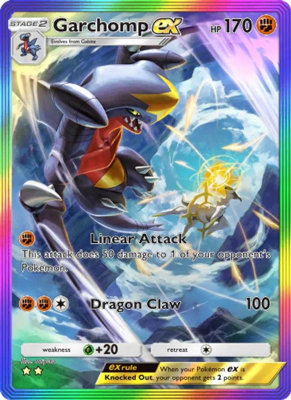 Garchomp ex - Triumphant Light Pokemon Card