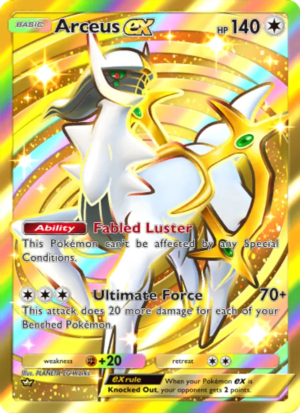 Arceus ex - Triumphant Light Pokemon Card