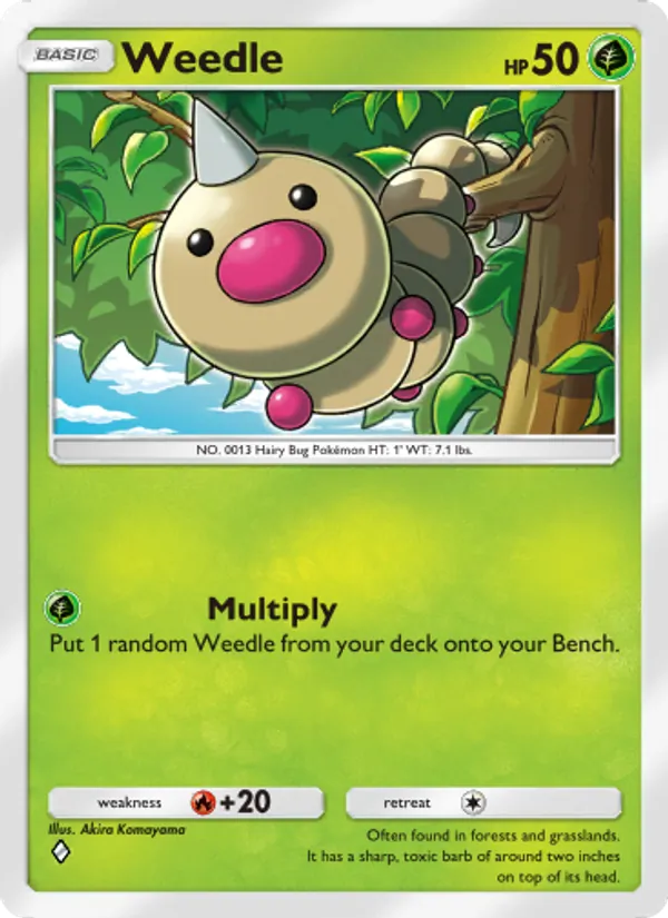 Weedle - Shining Revelry Pokemon Card