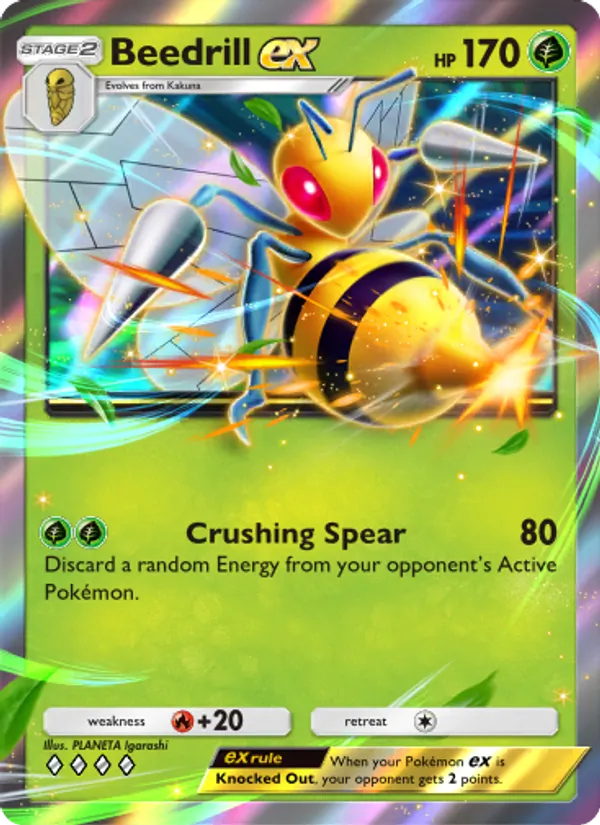Beedrill ex - Shining Revelry Pokemon Card