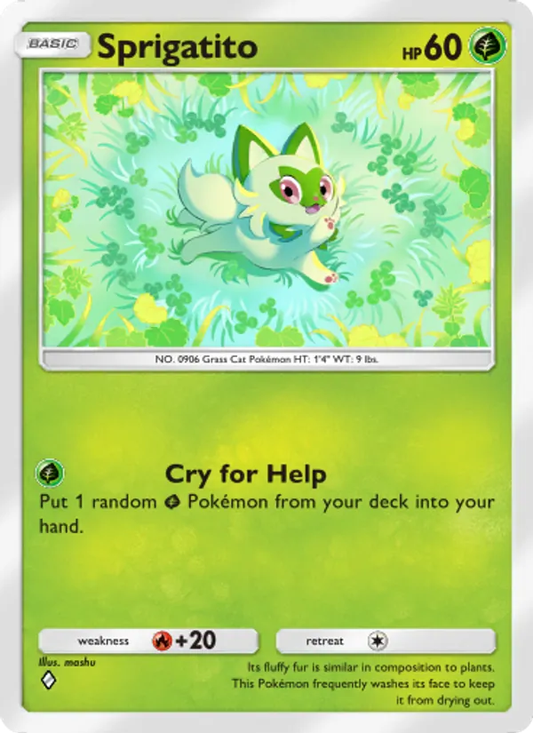 Sprigatito - Shining Revelry Pokemon Card