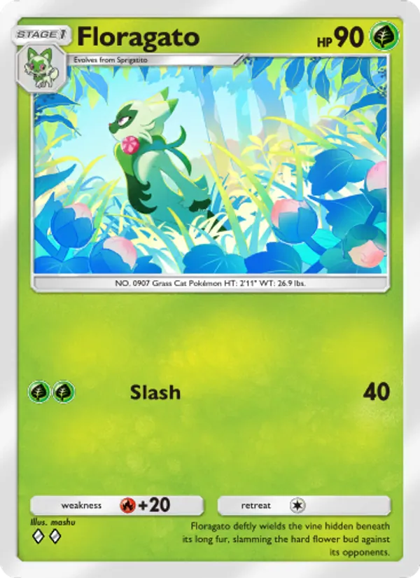 Floragato - Shining Revelry Pokemon Card