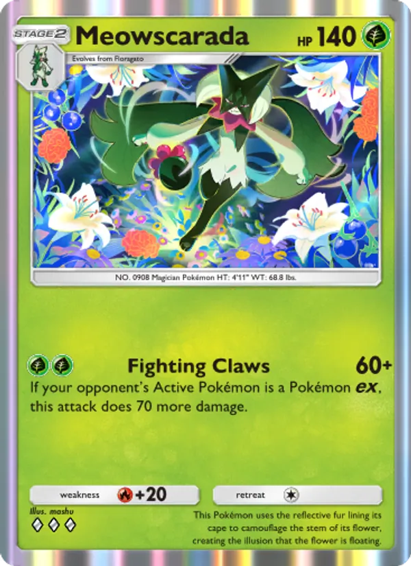 Meowscarada - Shining Revelry Pokemon Card