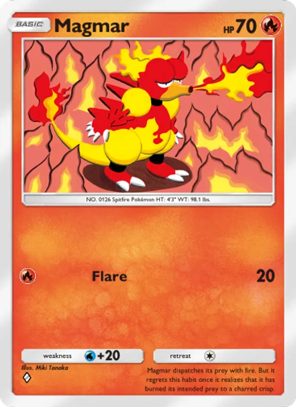 Magmar - Shining Revelry Pokemon Card