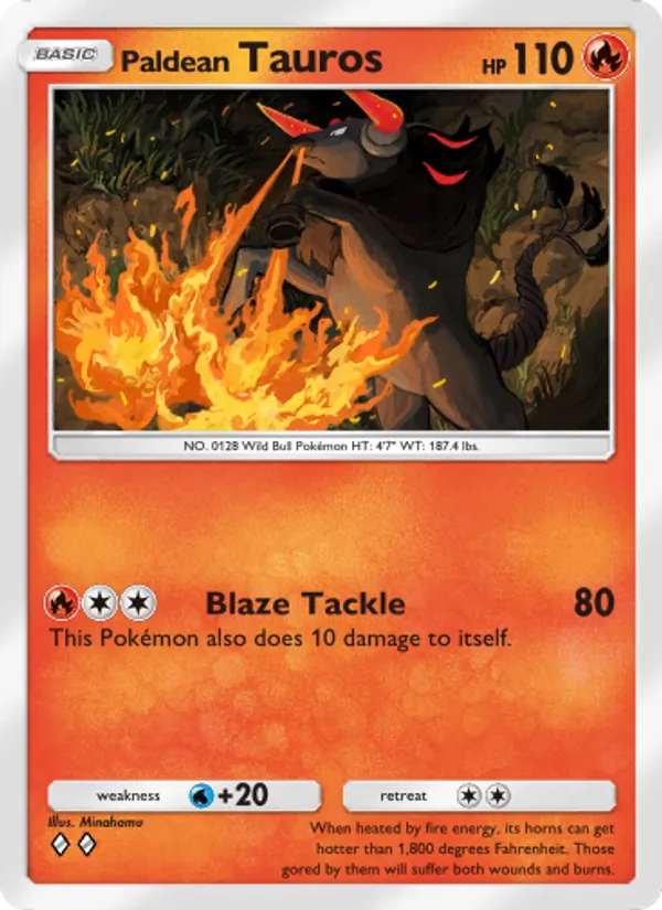 Paldean Tauros - Shining Revelry Pokemon Card