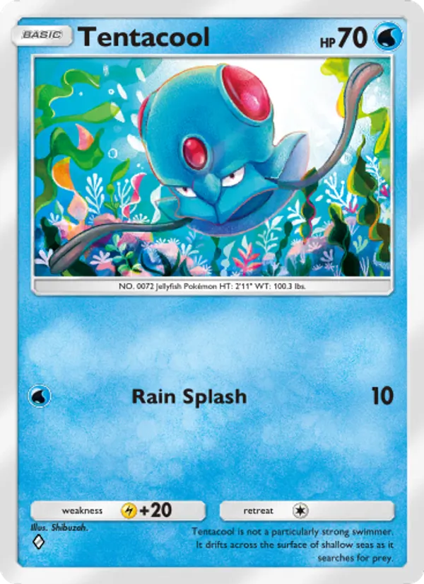 Tentacool - Shining Revelry Pokemon Card