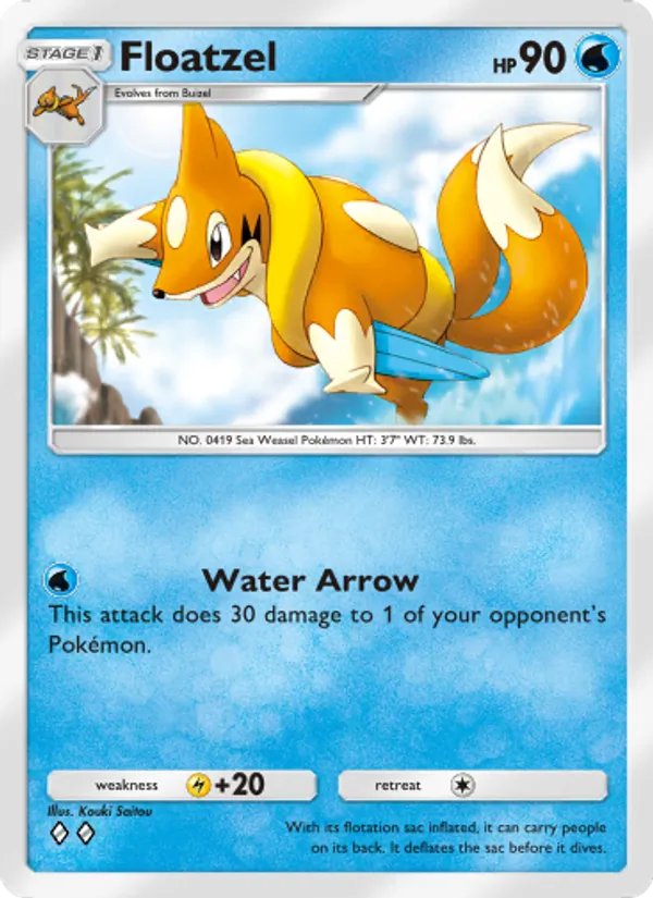 Floatzel - Shining Revelry Pokemon Card