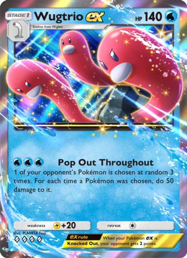 Wugtrio ex - Shining Revelry Pokemon Card