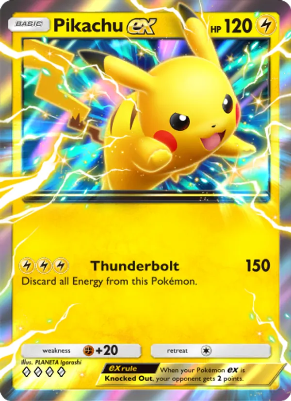Pikachu ex - Shining Revelry Pokemon Card