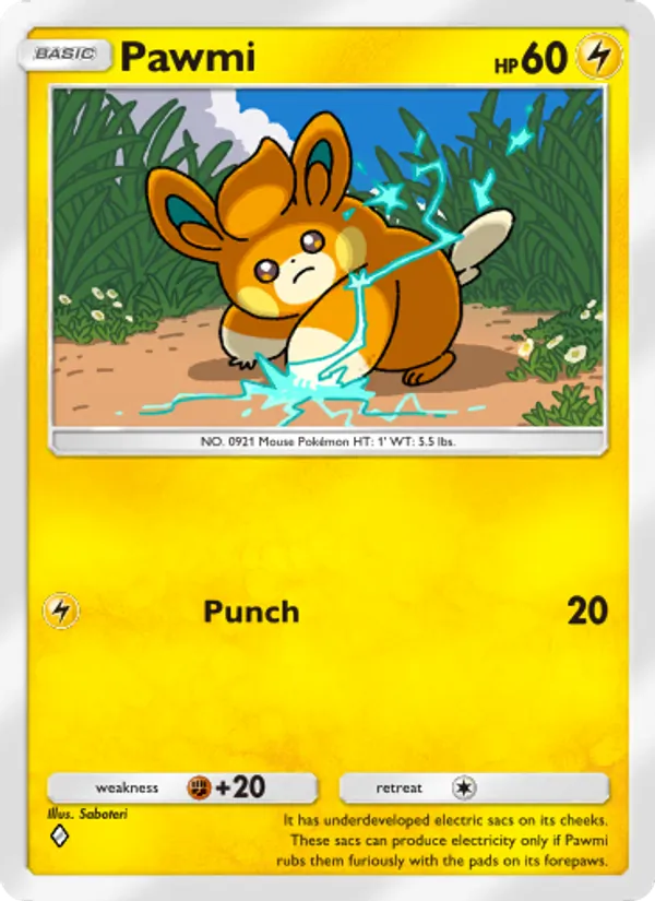 Pawmi - Shining Revelry Pokemon Card