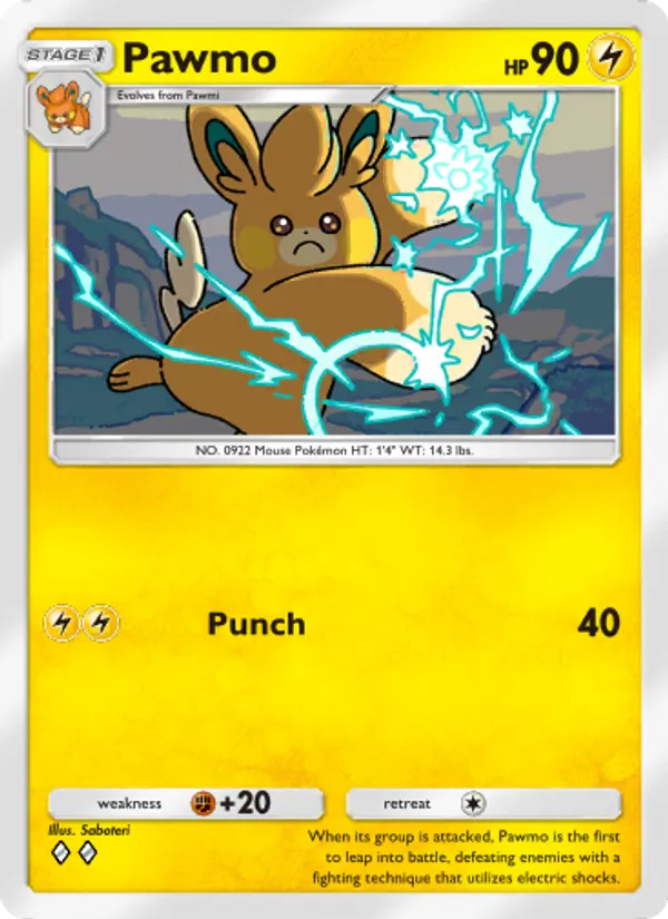 Pawmo - Shining Revelry Pokemon Card