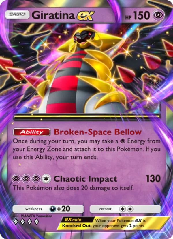 Giratina ex - Shining Revelry Pokemon Card