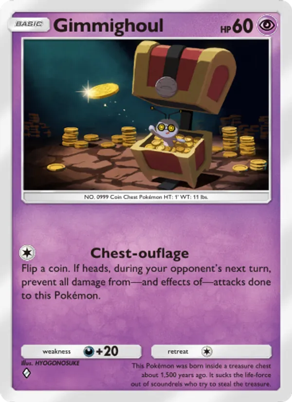 Gimmighoul - Shining Revelry Pokemon Card