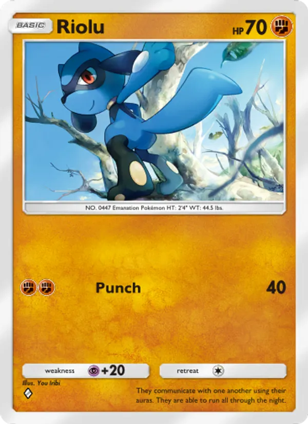 Riolu - Shining Revelry Pokemon Card