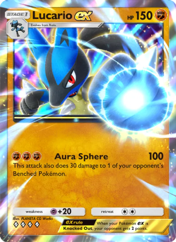 Lucario ex - Shining Revelry Pokemon Card