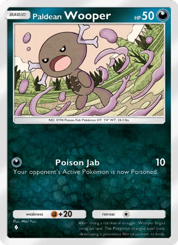 Paldean Wooper - Shining Revelry Pokemon Card