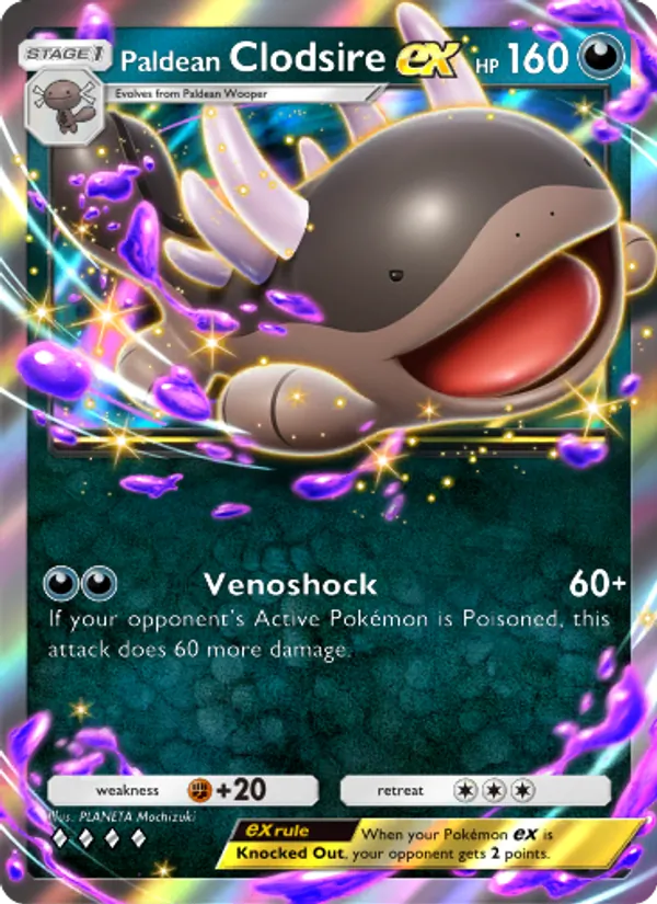 Paldean Clodsire ex - Shining Revelry Pokemon Card