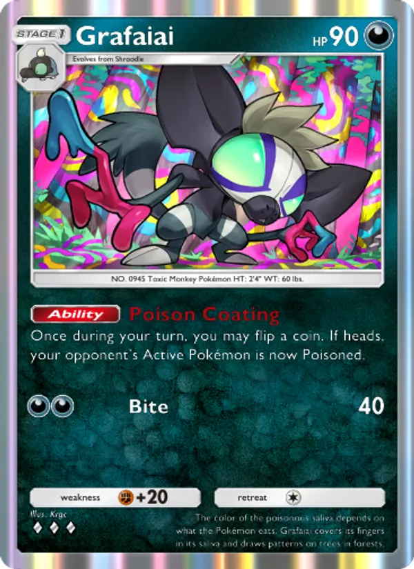 Grafaiai - Shining Revelry Pokemon Card