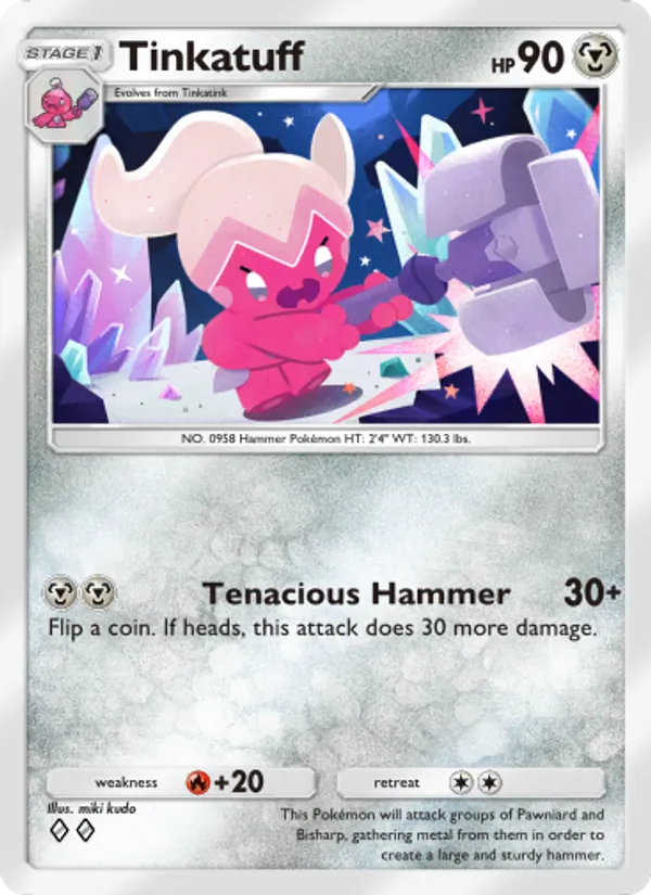 Tinkatuff - Shining Revelry Pokemon Card