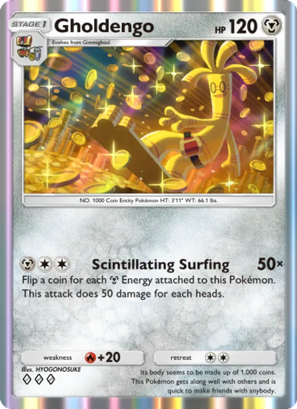 Gholdengo - Shining Revelry Pokemon Card