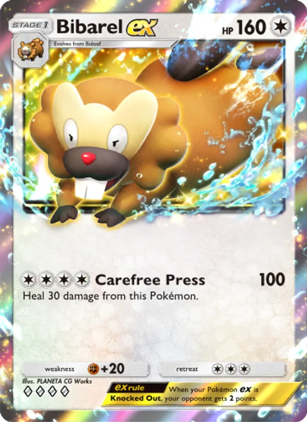 Bibarel ex - Shining Revelry Pokemon Card