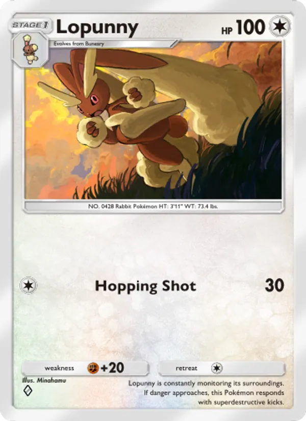 Lopunny - Shining Revelry Pokemon Card