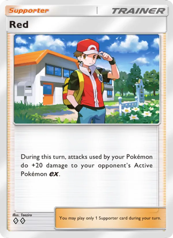 Red - Shining Revelry Pokemon Card