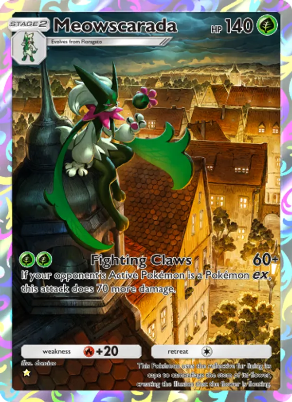 Meowscarada - Shining Revelry Pokemon Card